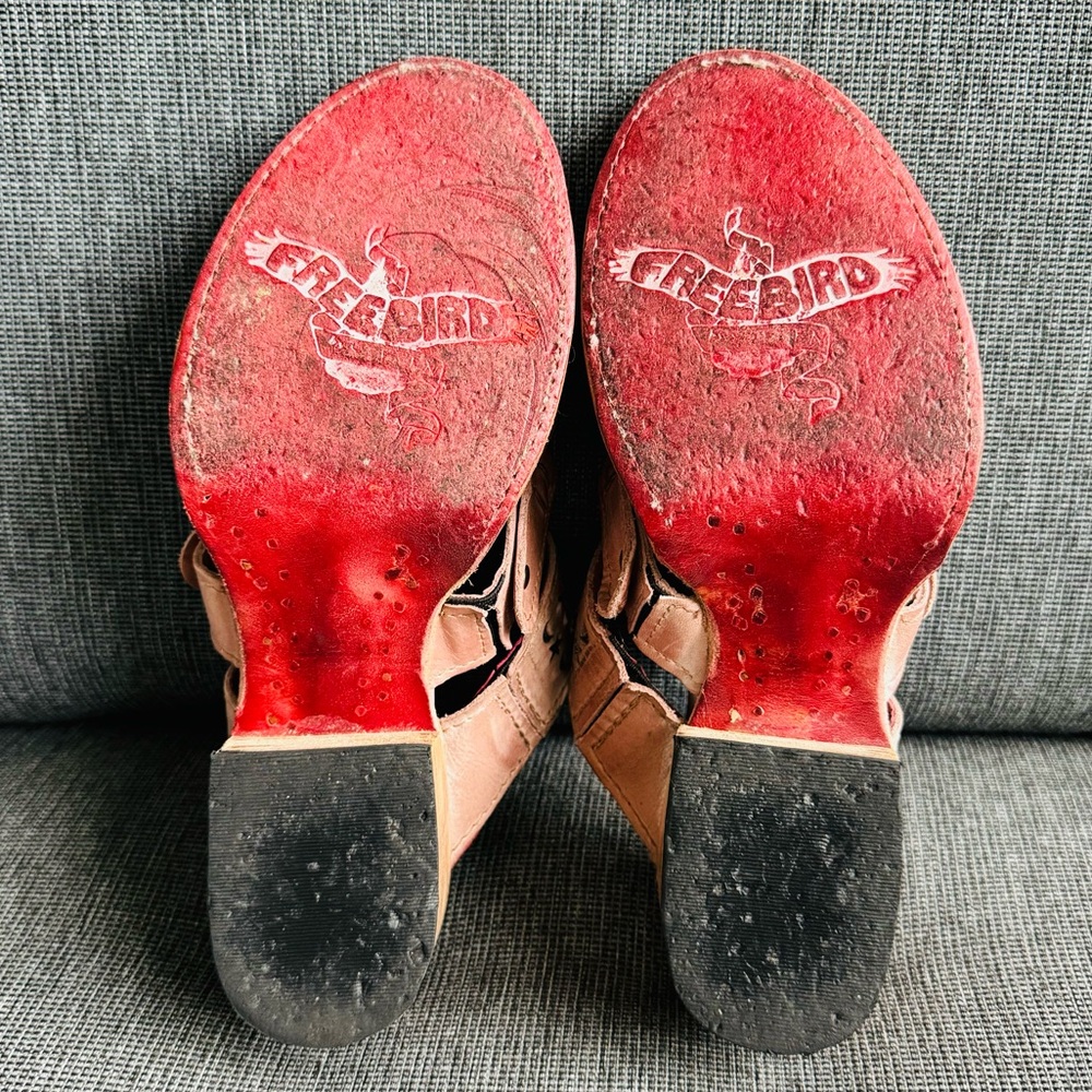 Moonstar Pink Leather Sandals Freebird by Steven - Picture 12 of 12